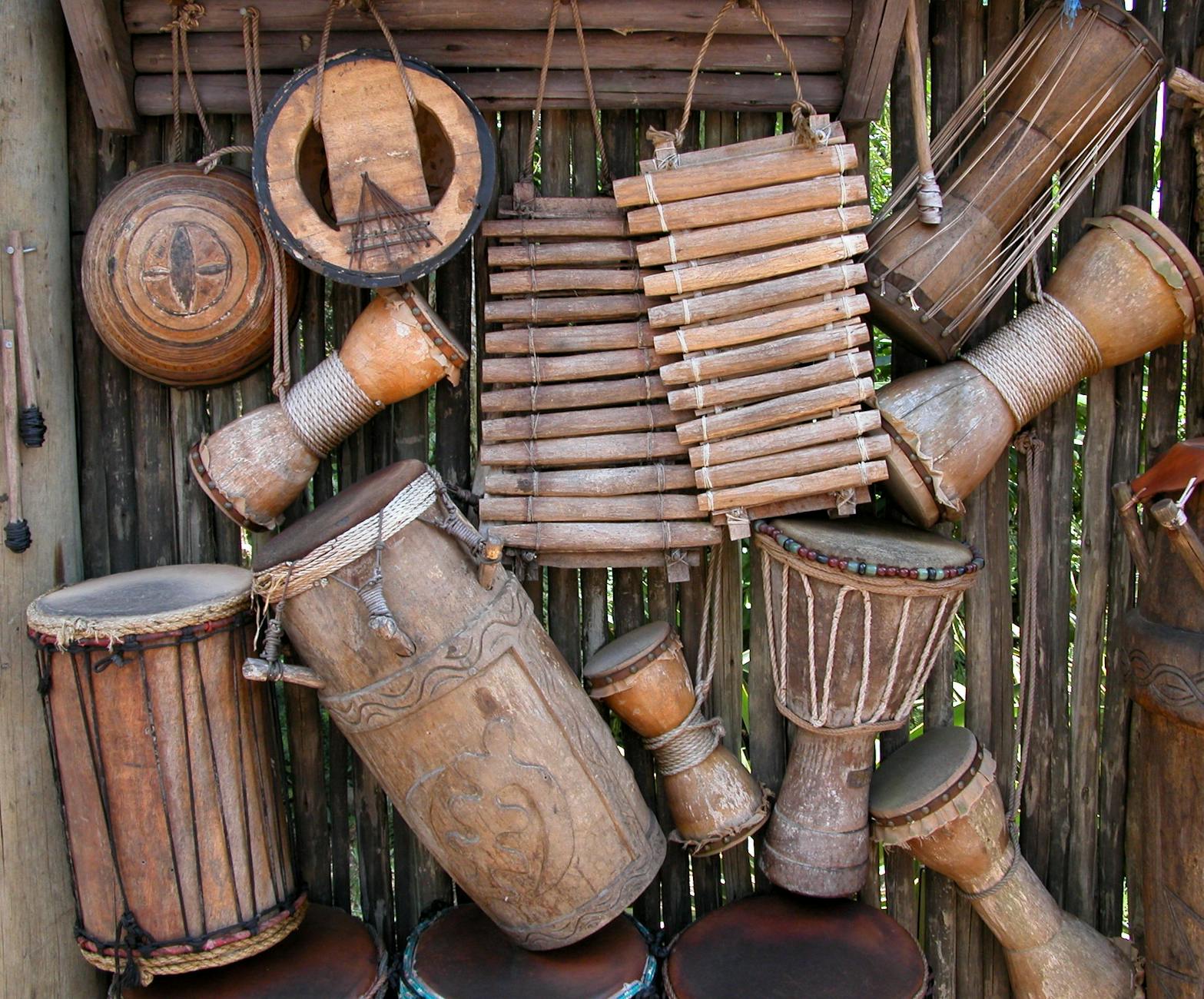 brown wooden percussion instruments
