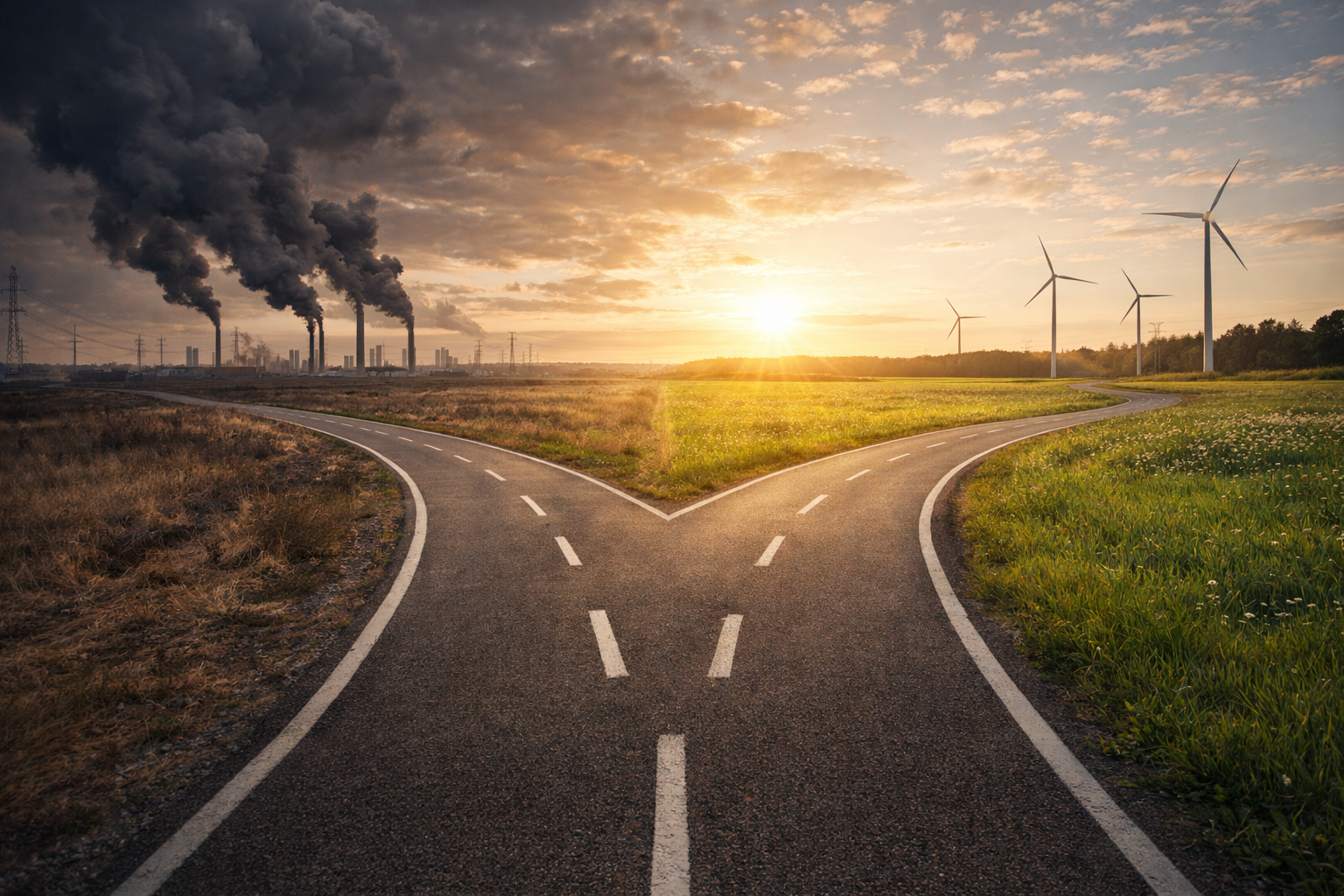 A fork between two futures