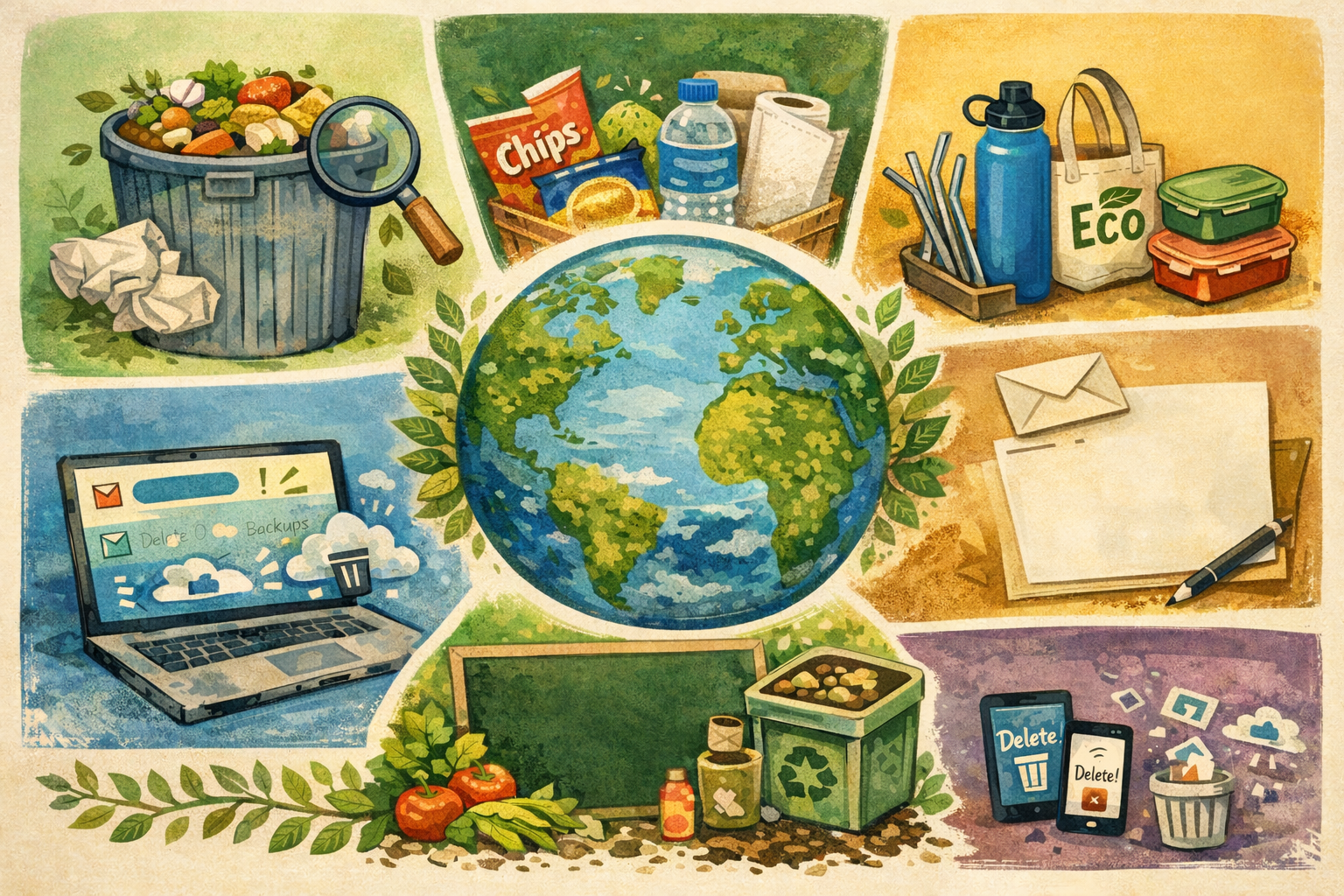 an image depicting ways to achieve low waste without pitfalls