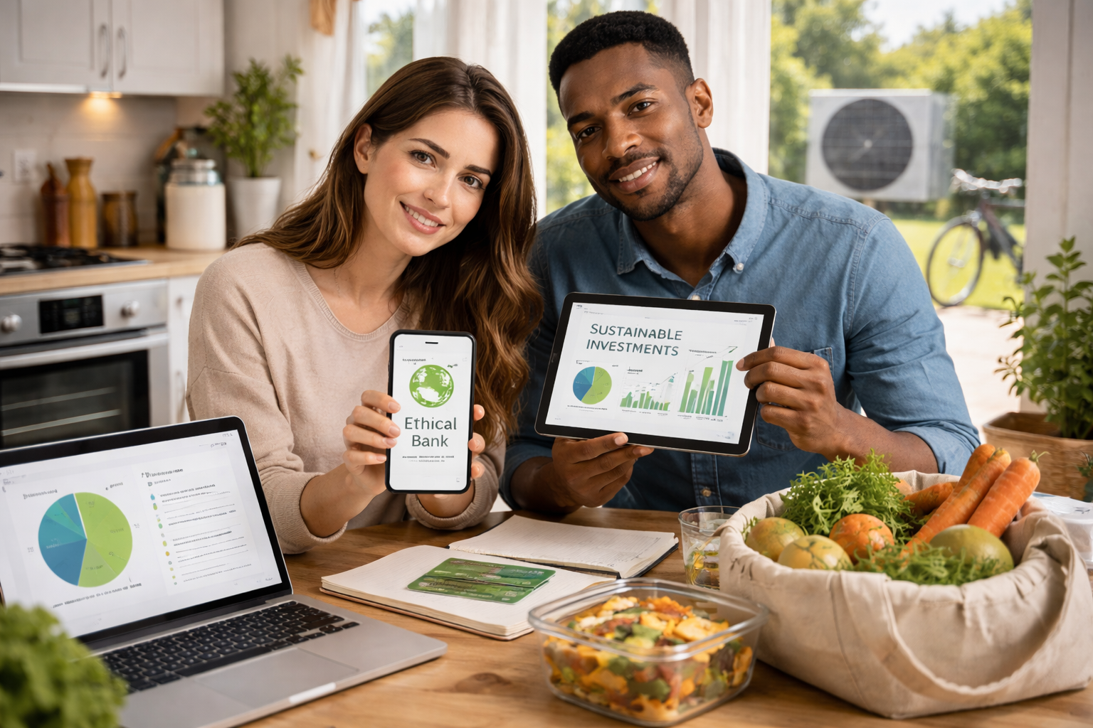 image showing a couple investing their money ethically