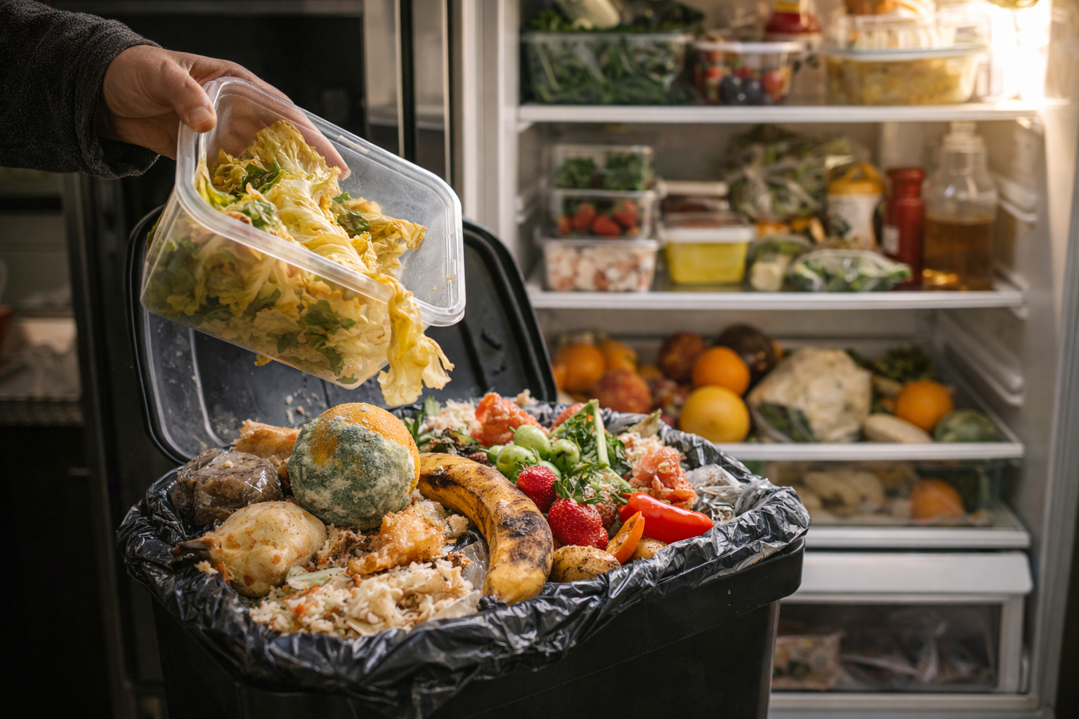 Wasted food and forgotten leftovers